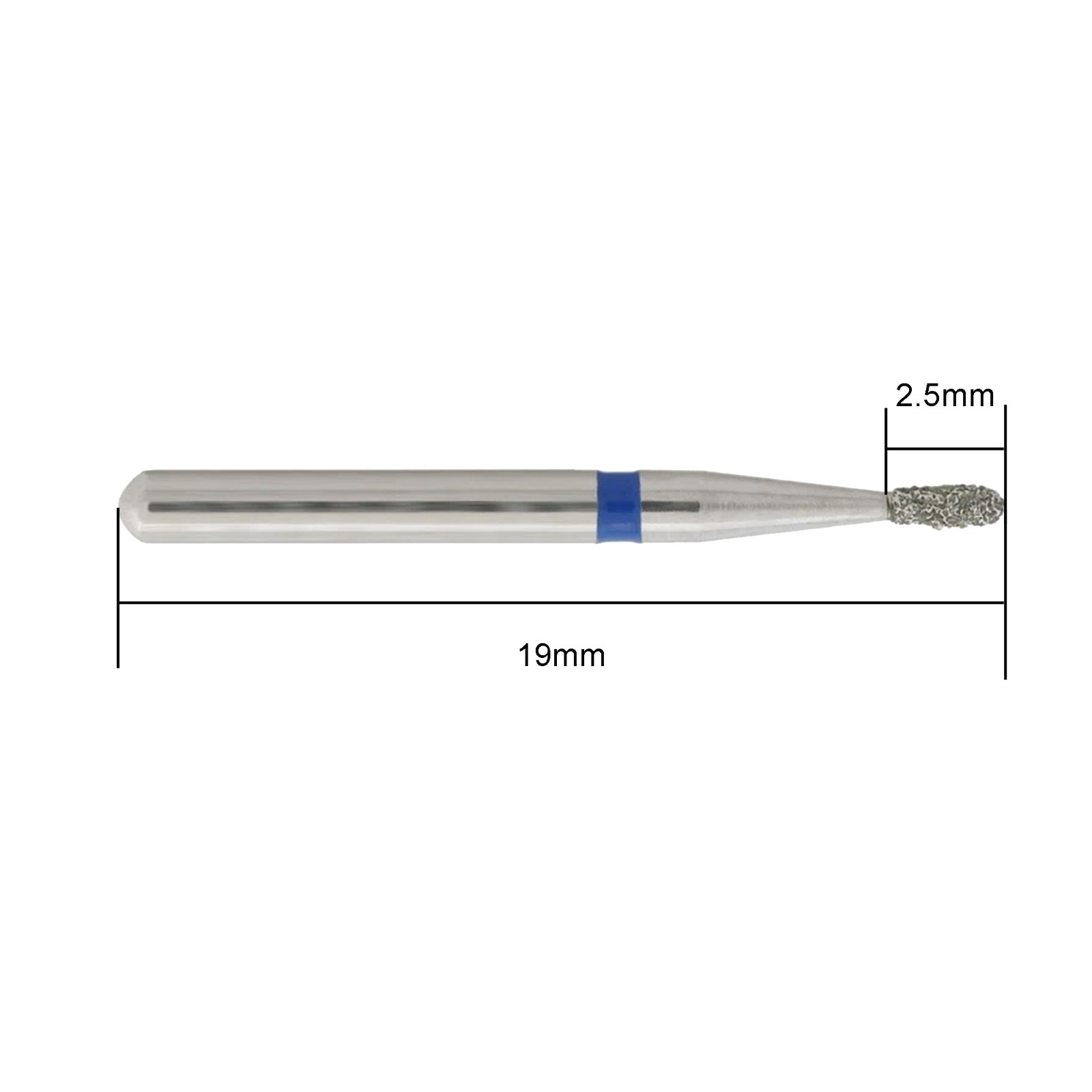 Dental Burs Diamond FG Pear Bur 830/008M Medium Grit Blue for High Speed 330