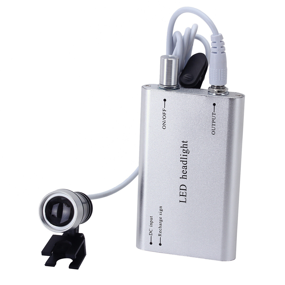 3.5X Dental Surgical Magnifier Medical Binocular Loupes with LED Head Light