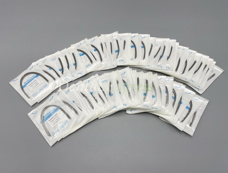 Dental S.S Orthodontic Arch Wire Stainless Steel Round Rectangular Ovoid Form