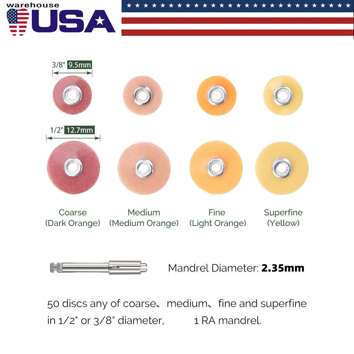 Dental Sof-Lex Extra Thin discs Finishing Polishing Discs 9.5/12.7mm 300pcs
