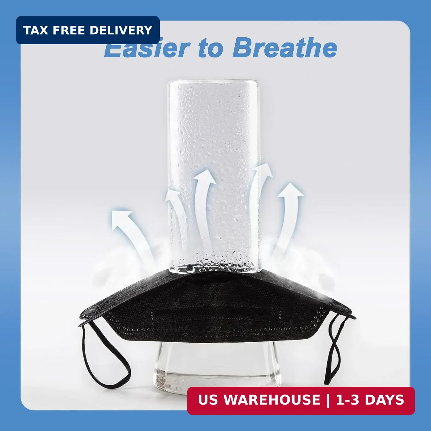 50 Pack KN95 Face Masks 5 Layer Disposable Adults Dust Smoke Hospital, Free Ship