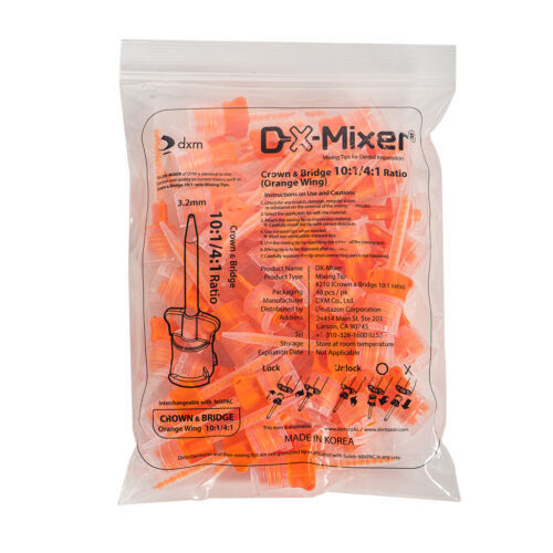 50-1000 Pcs DX-Mixer Dental HP Mixing Tips Crown & Bridge 10:1/4:1 Ratio