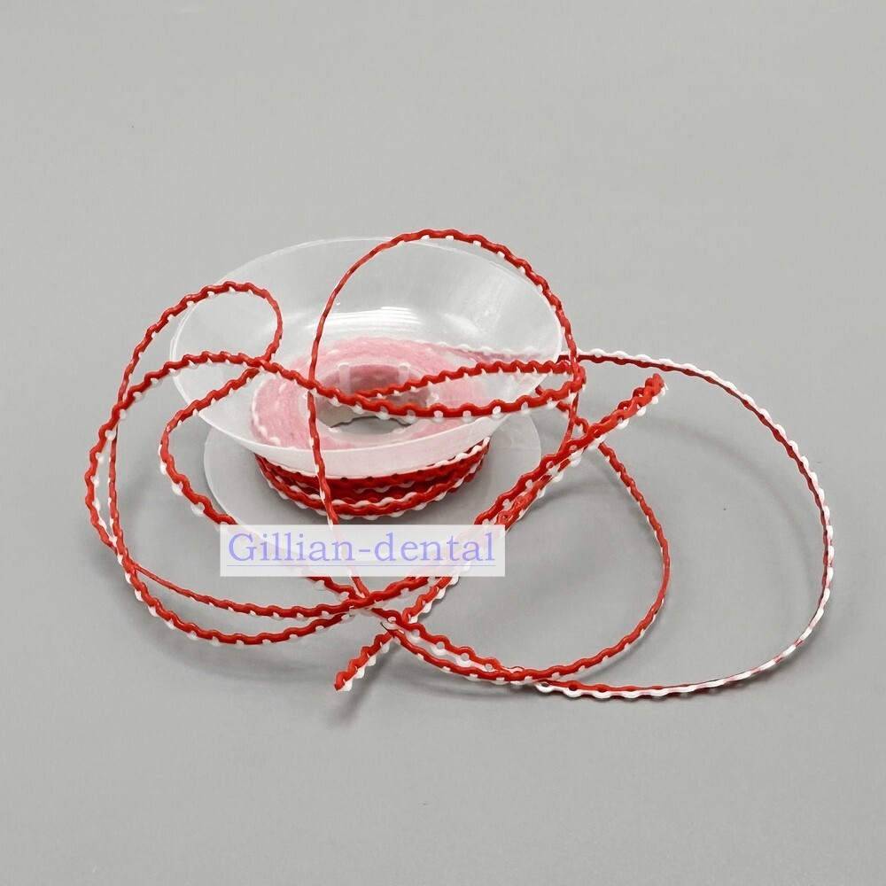 Dental Orthodontic Elastic Ultra Power Chains Rubber Band For Braces 2 Colors