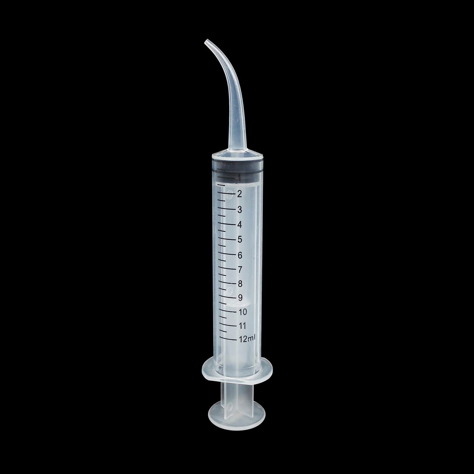 50 pcs Dental Disposable Curved Oral Tip Utility Irrigation Syringes 12ml