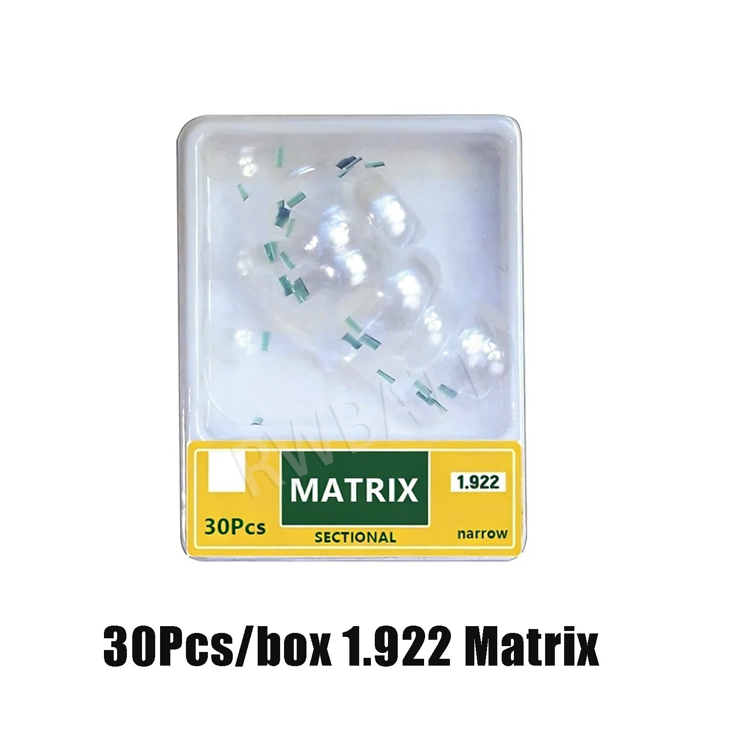30Pcs Dental Clear Matrix Polyester Transparent Sectional Contoured Matrices