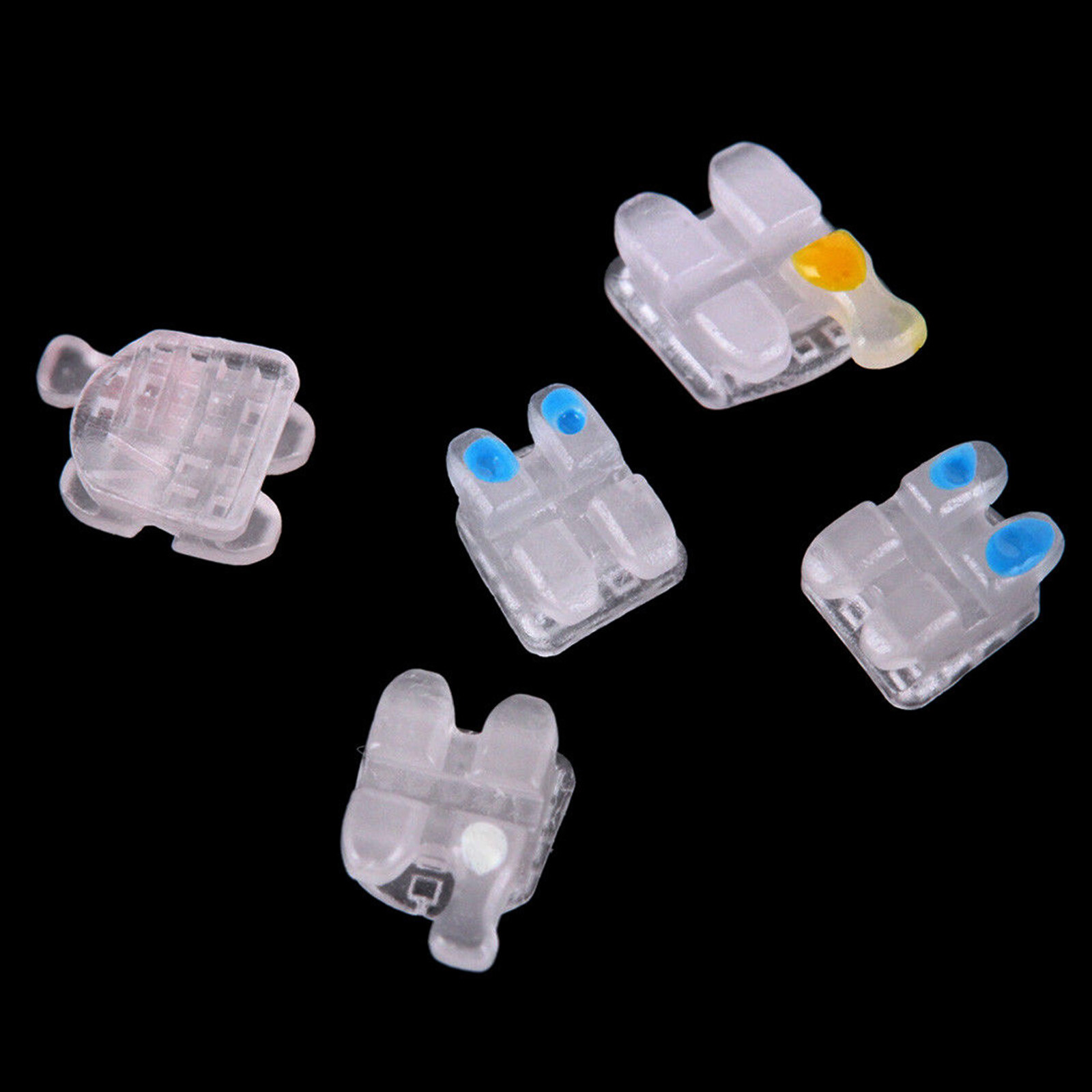 Ormaer 3M Dental Orthodontic Ceramic Brackets Roth MBT 022 Slot 3 4 5 Hooks Mesh