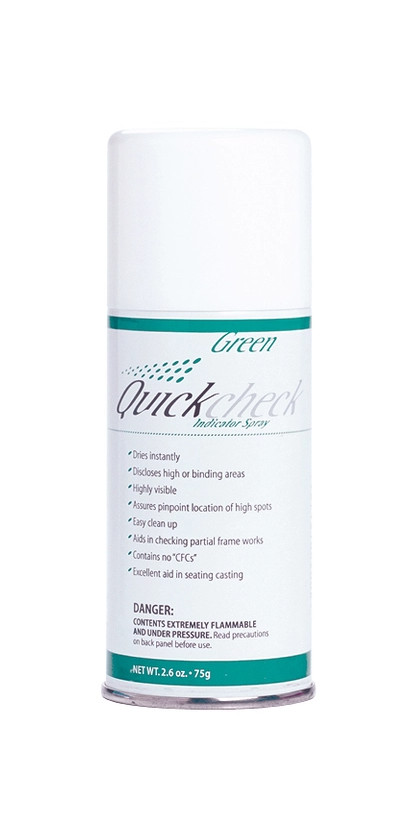 Vacalon Quickcheck Dental Indicating Spray Multi Color 75g Canister Item #10060