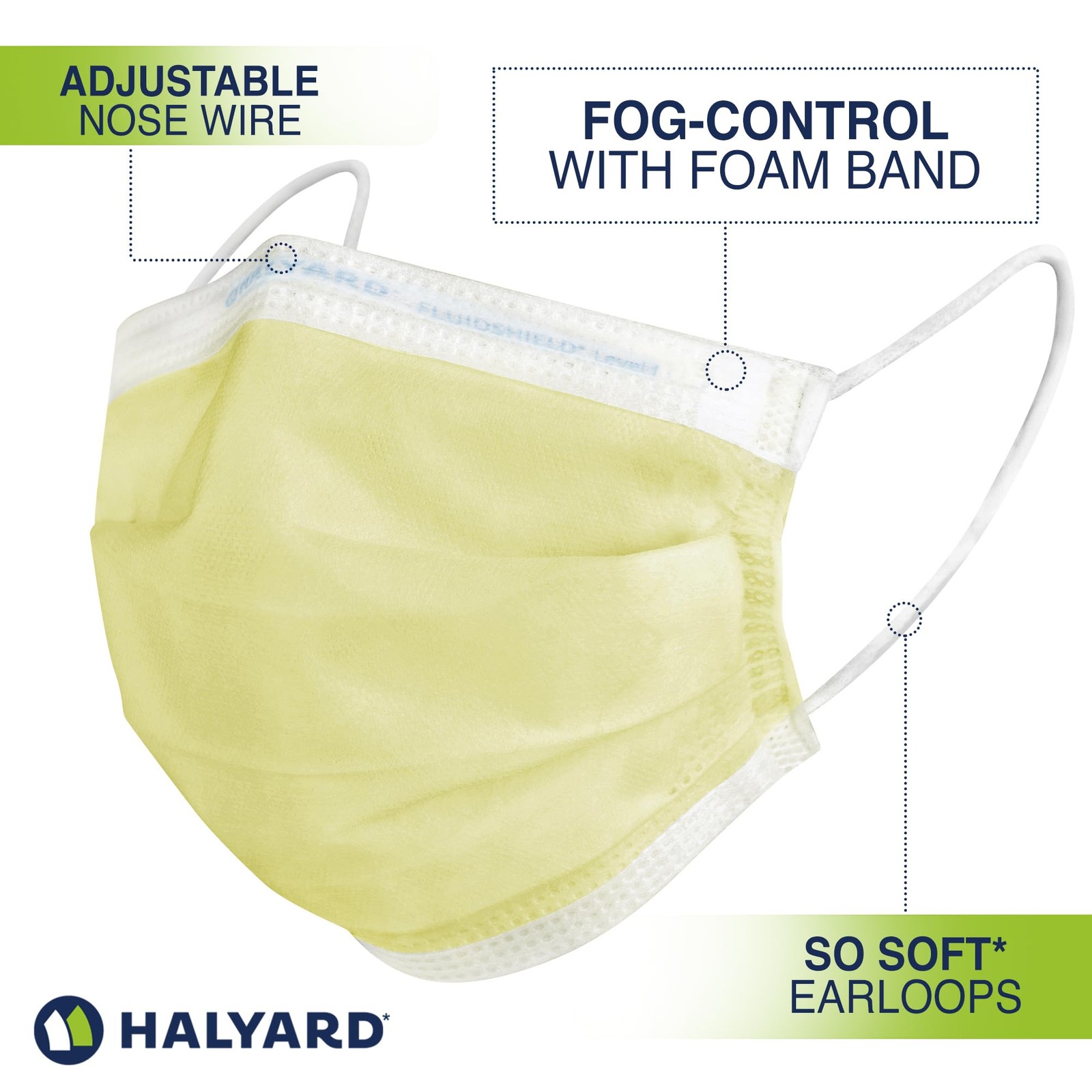 FLUIDSHIELD Level 1 Disposable Procedure , With SO SOFT Lining, Yellow, 25867…