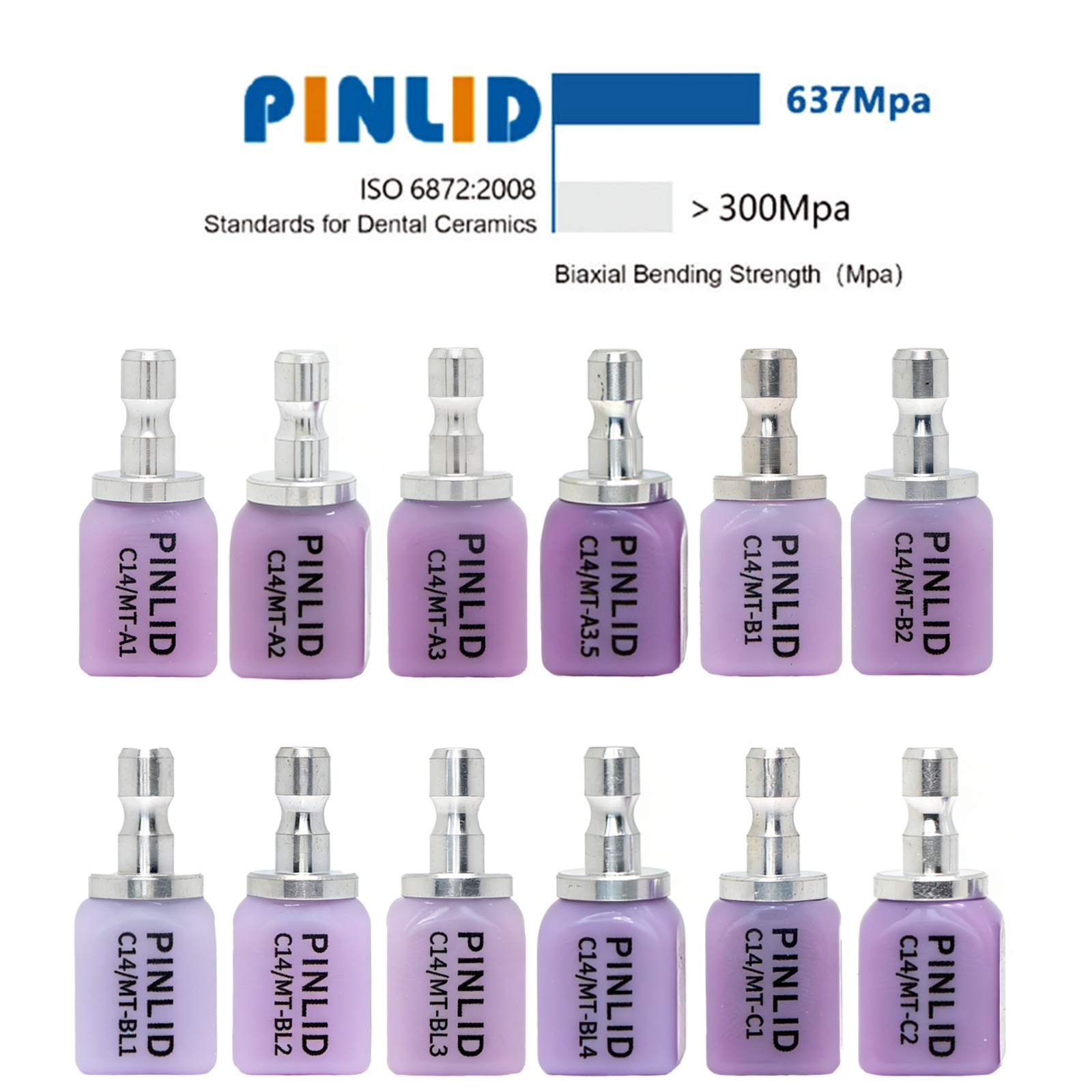 Dental Emax CAD/CAM Glass Ceramic Lithium Disilicate Blocks All Types for CEREC