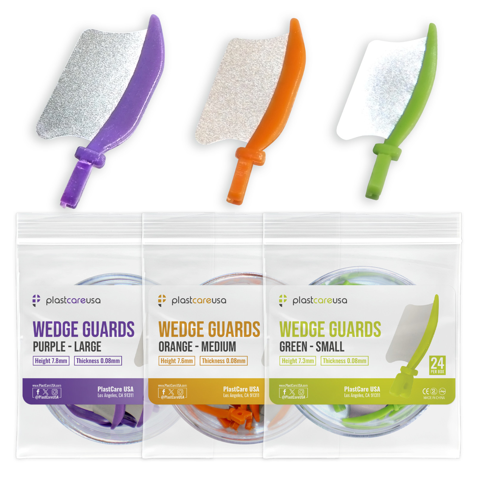 Dental Wedge Guards – Protective Matrix Barrier for Preps, Fender (Choose Size)