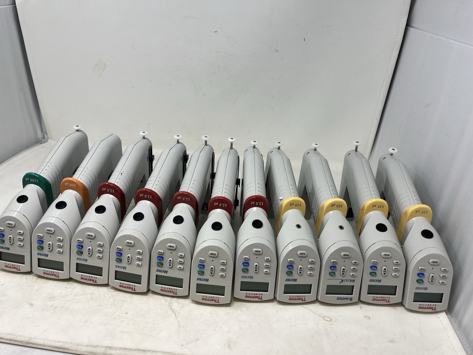Lot of 11 Thermo Scientific Matrix Electronic Pipettes Untested AS-IS