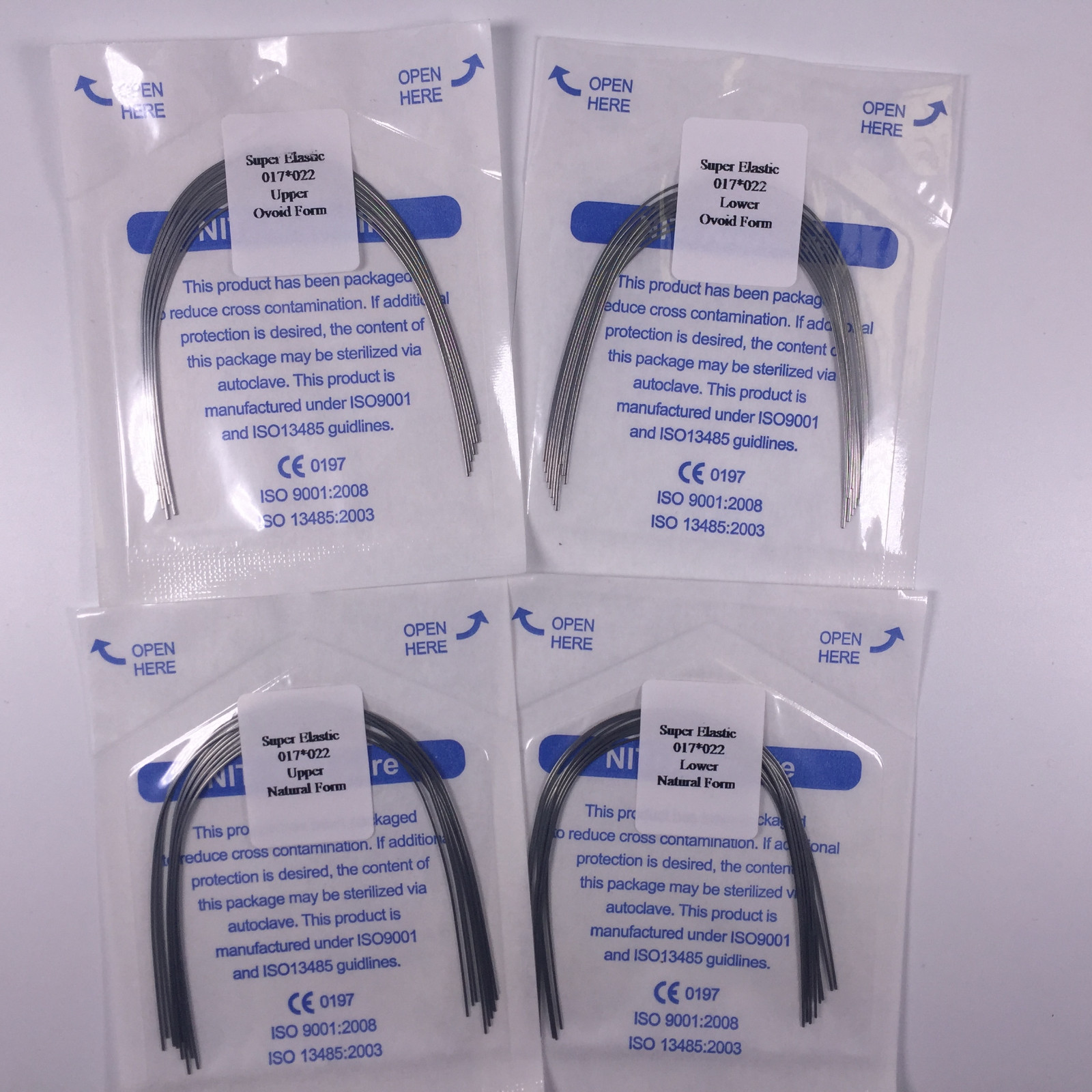 50Bags Dental Niti Super Elastic Arch Wires Rectangular Ortho Natural/Oval Form