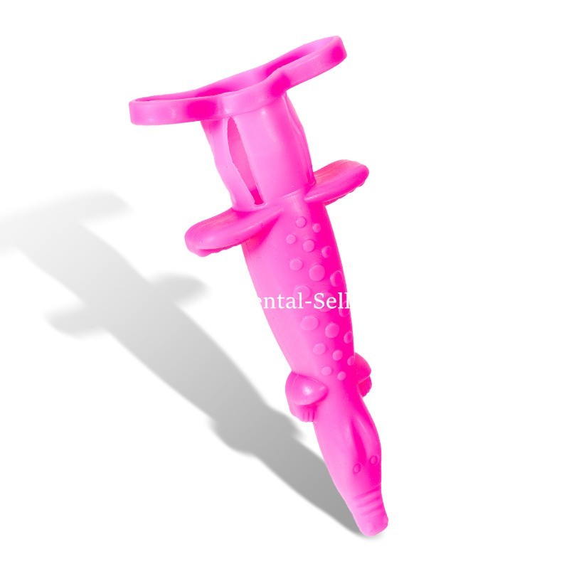 10 Pcs Dental Syringe Sleeve Crocodile Shaped Syringe Protective Cover Mix Color