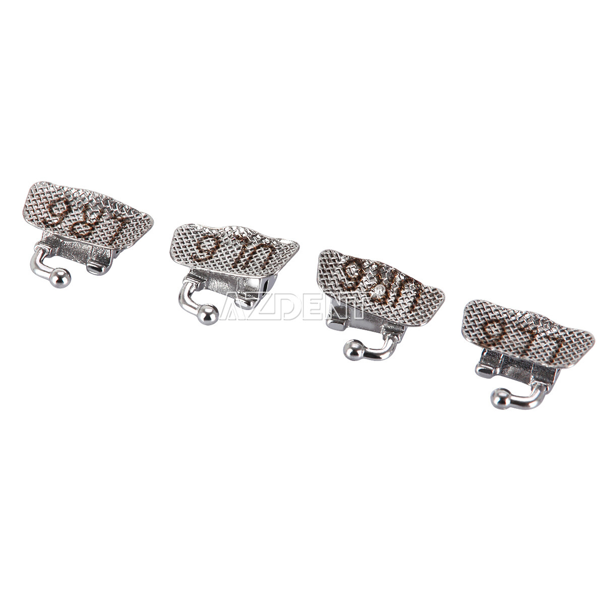 AZDENT Dental Orthodontic Bondable Buccal Tubes MBT/Roth 022 1st Molar Non-Conv