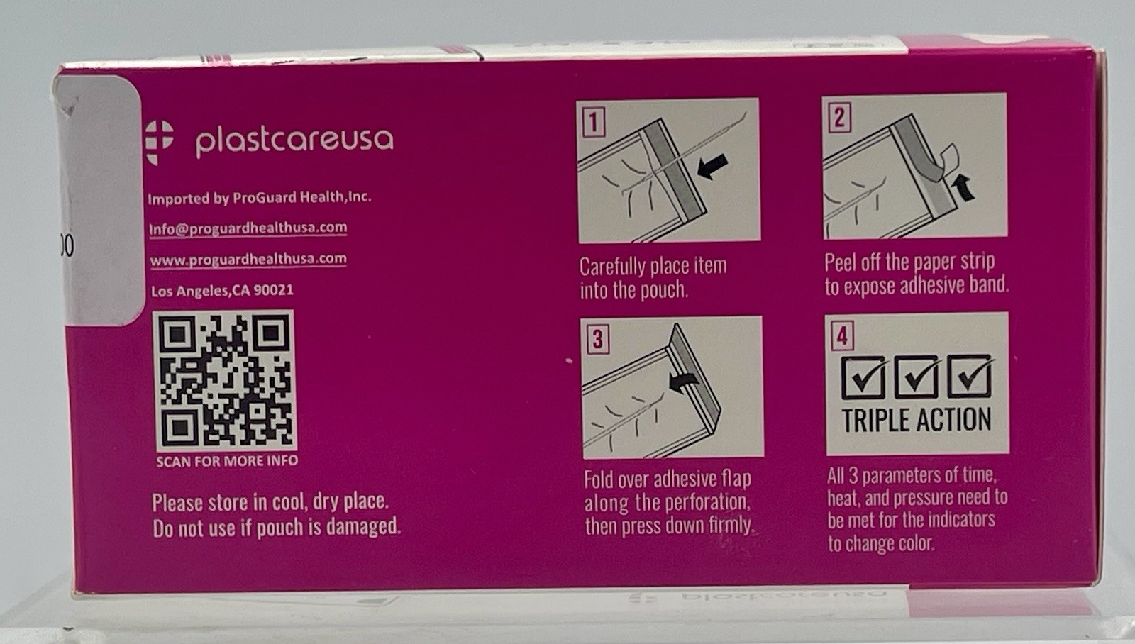 PlastCare USA Self Seal Sterilization Pouches 2.25×3.75 200/Box Medical Dental
