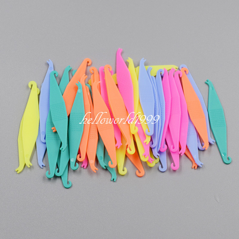 100Pcs Orthodontic Elastics Placer Remove for Braces Elastic Rubber Band Placers