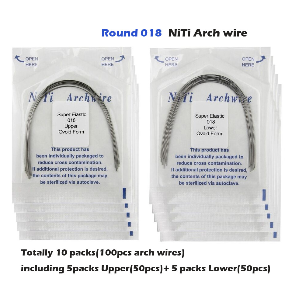 Dental Orthodontic Arch Wire Rectangular Round Ligature Tie Elastic Rubber Bands