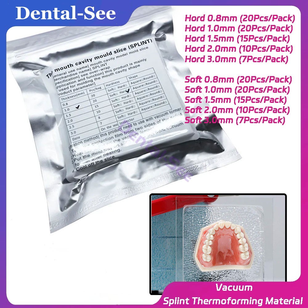 Dental Lab Splint Thermoforming Material Vacuum Forming Hard/Soft Sheet