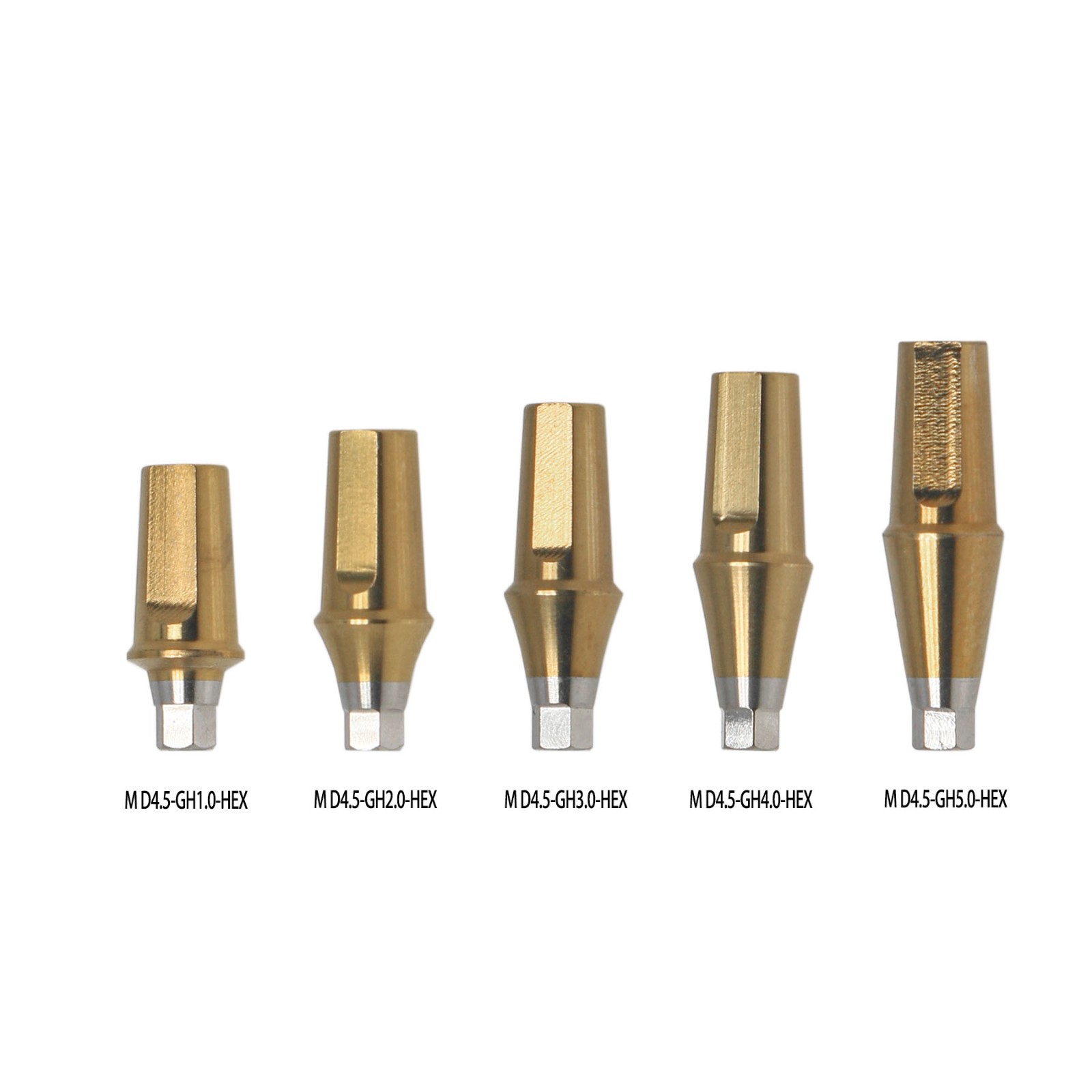 US Titanium Straight Abutment Hex For Hiossen ET Osstem TS Mini Regular Platform
