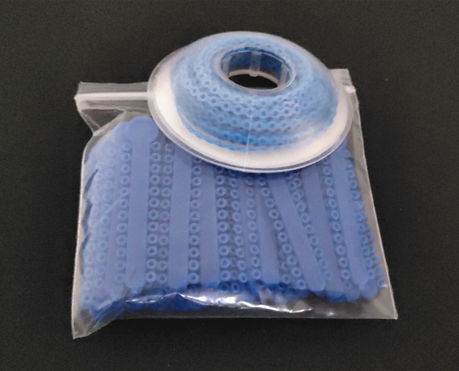 1 Pack Ligature Ties 1008Pcs/Pack &1 Pc Ultra Power Chain 15 Feet Short Blue