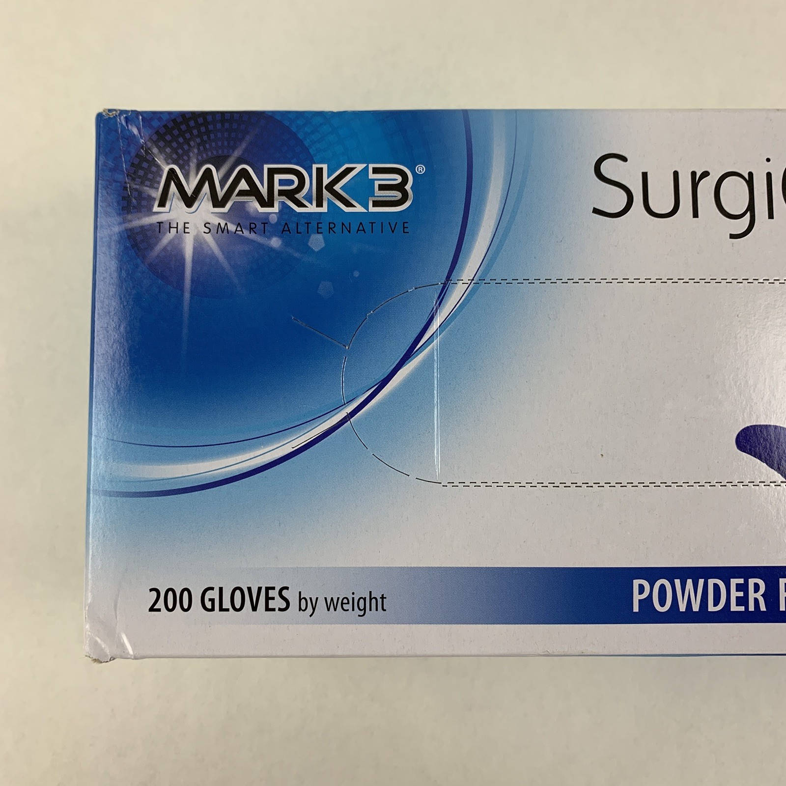 SurgiCare Plus Nitrile Exam Gloves Blue 200 Count Large MARK3 1933 New