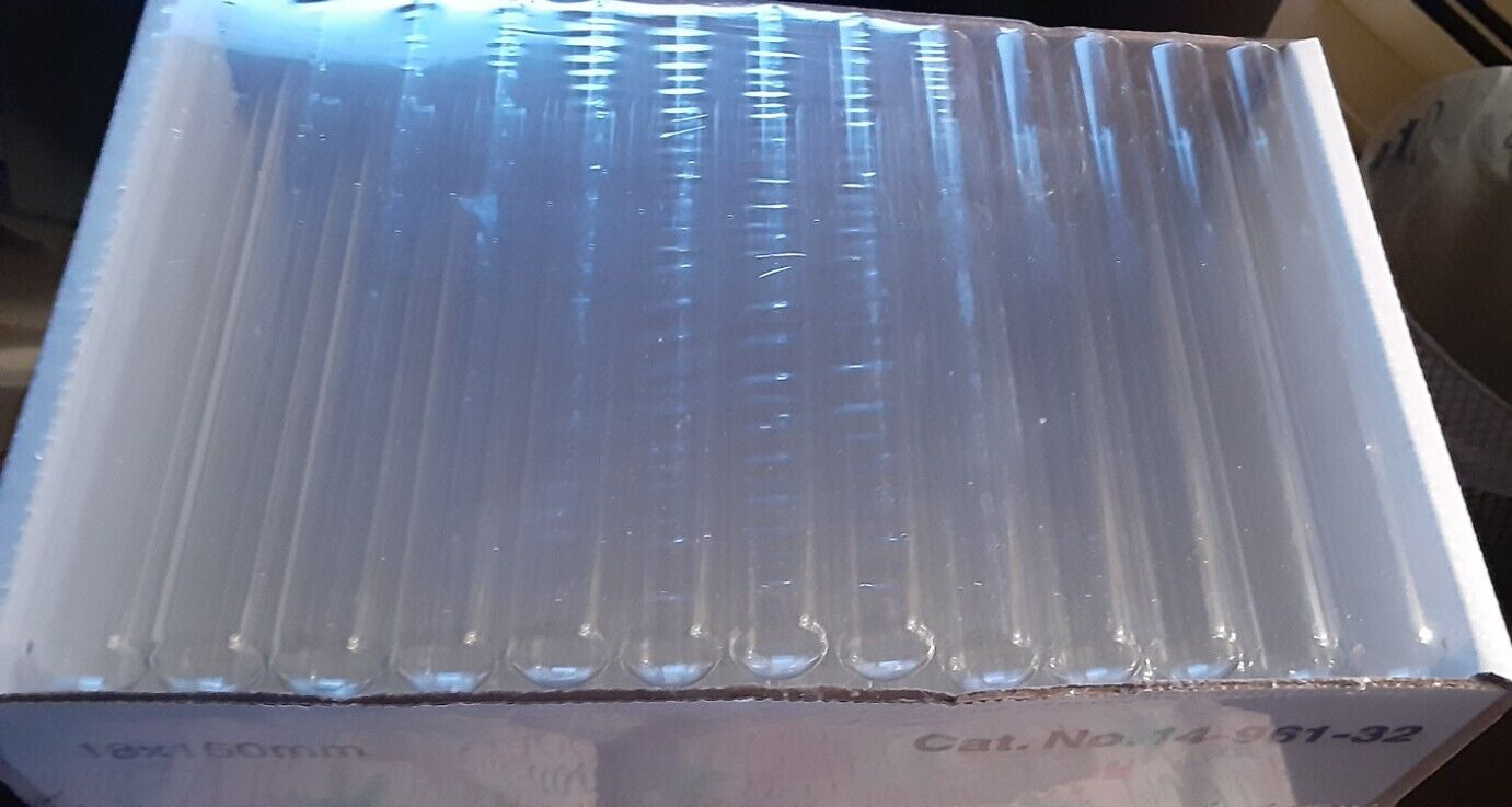 Fisherbrand 18 x150 mm Borosilicate Glass Culture Tubes (125 pk ) 14-961-32