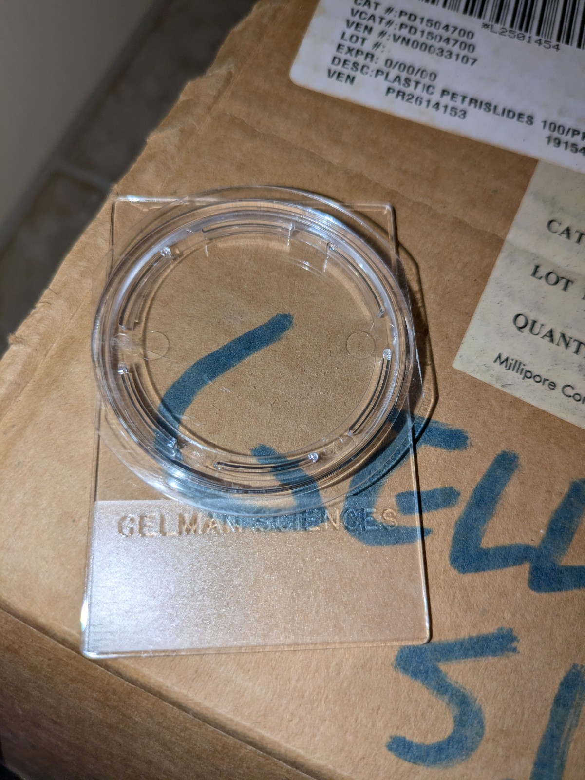 Lot of 75 Gelman Sciences Petri Dish Slides (Loose in box)