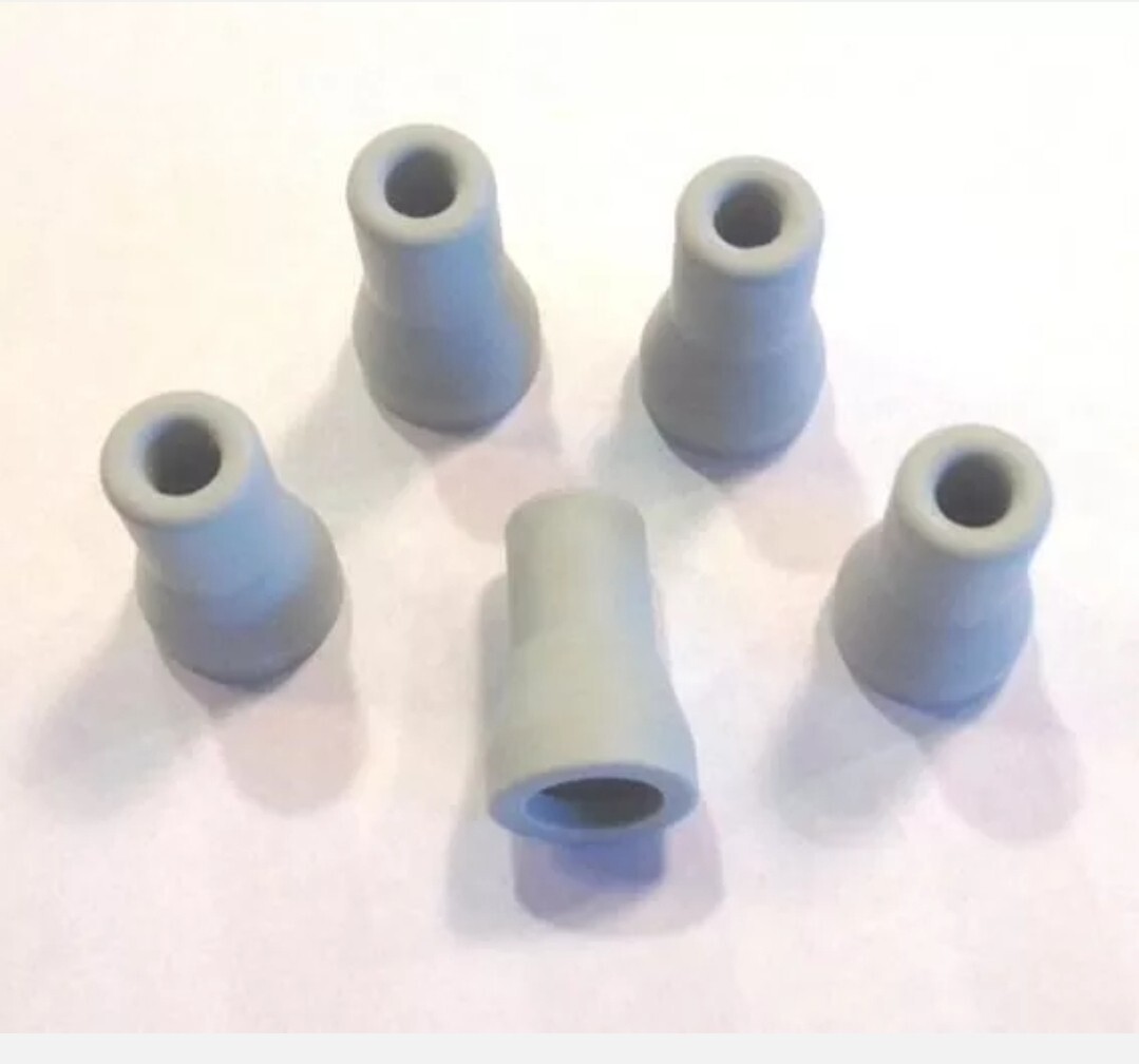 Saliva Ejector Tip Gray 5pk Vacuum Rubber Tips Push on Tip RPI #ADT151
