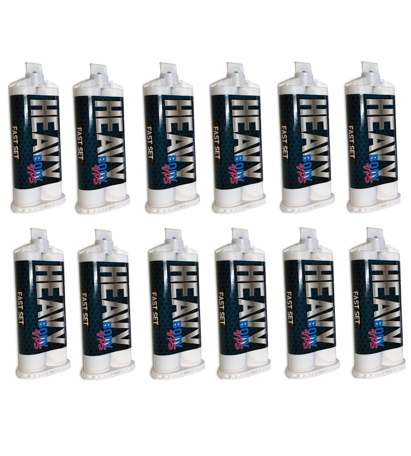 12 x Heavy Body Fast Rapid Set Impression Material, 50mL Cartridges