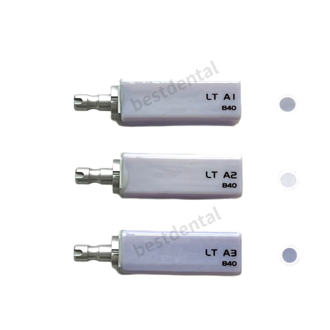 CAD CAM Dental Glass Ceramic Lithium Dislicate Block Cerec HT LT B40 Blocks