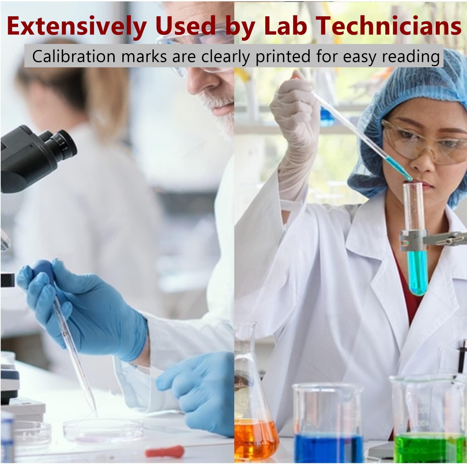 5 Graduated Medicine Glass Droppers 1ml, 2ml, 3ml, 5ml, 10ml Transfer Pipette 8″