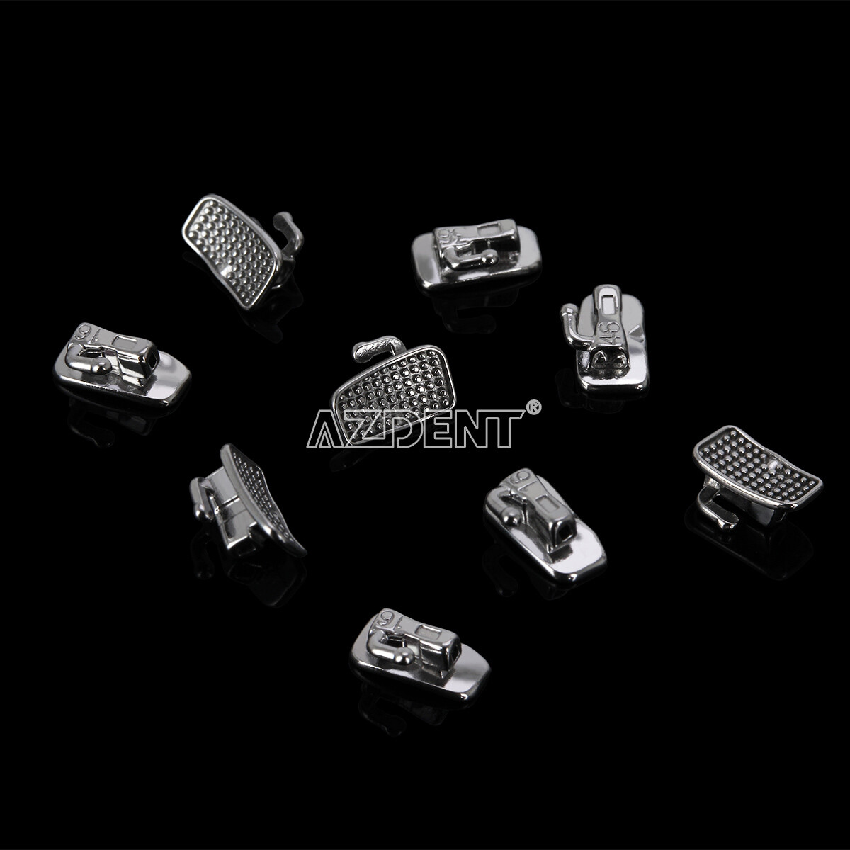 50 Sets AZDENT Ortho Buccal Tube Dental 1st Molar Bondable Non-Con Roth.022
