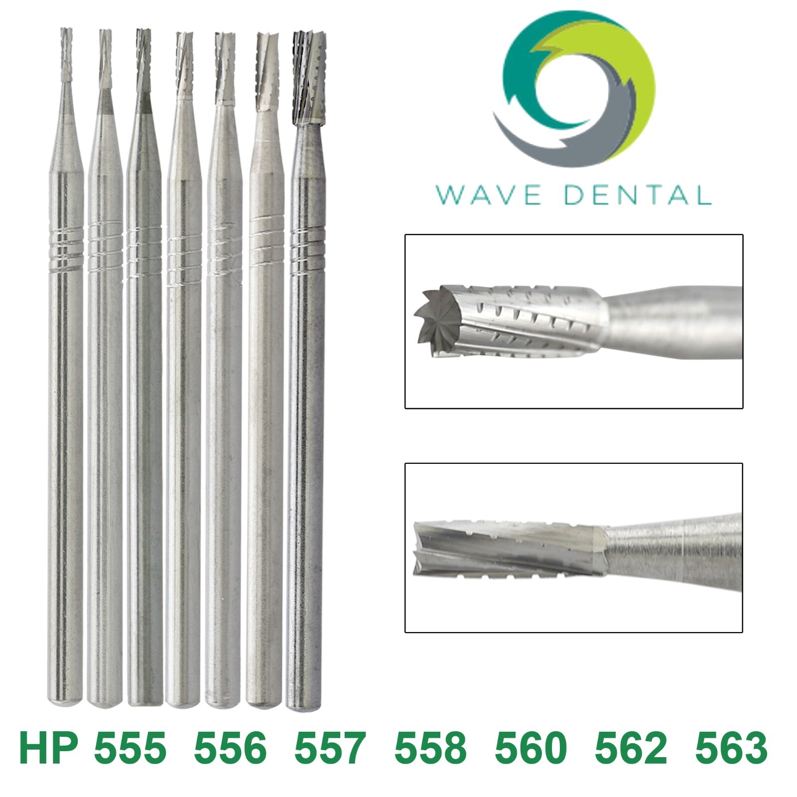 US Wave Dental Carbide Surgical Burs For Low Speed Straight Handpiece HP 44.5mm