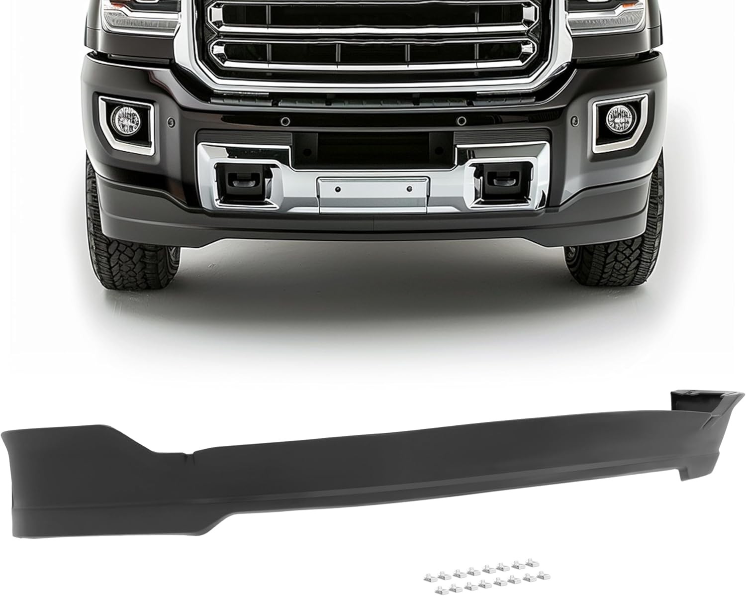 BriSunshine Front Lower Bumper Valance For 2015-2019 GMC Sierra 2500/3500 HD