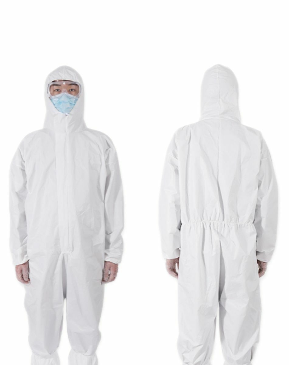 Ever Ready Disposable Microporous Coated Coverall White Size: M/L/XL/2XL