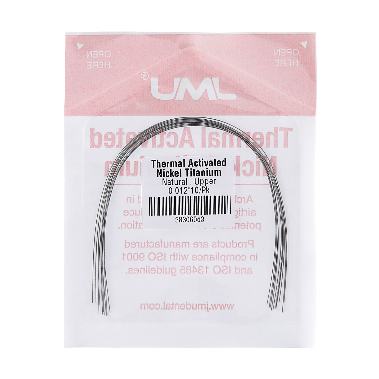 100/10Pks Ortho NiTi Archwire Thermal Activated Natural Form Round/Rectangular