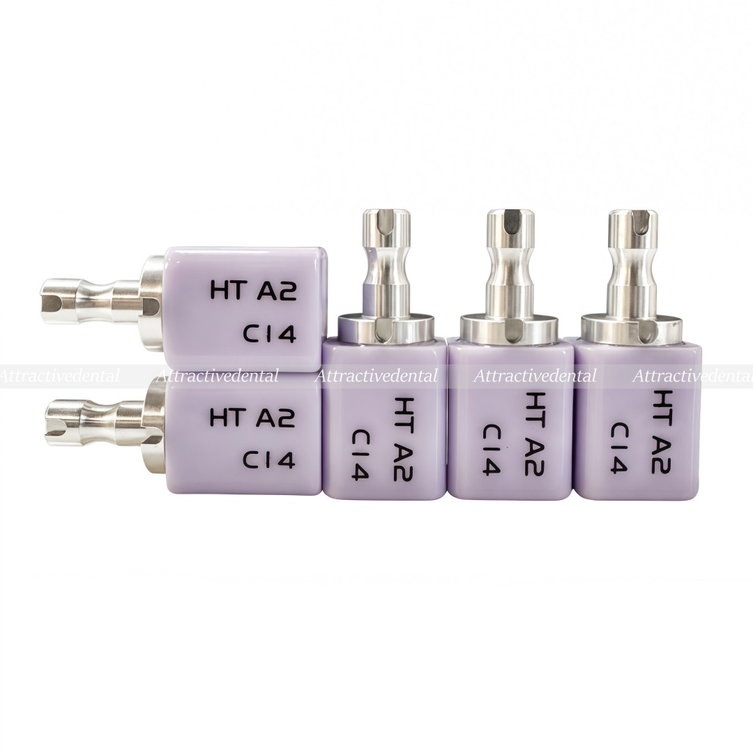 5Pcs Dental CAD CAM C14 Block HT/LT Blocks Glass Ceramic Lithium Disilicate USA