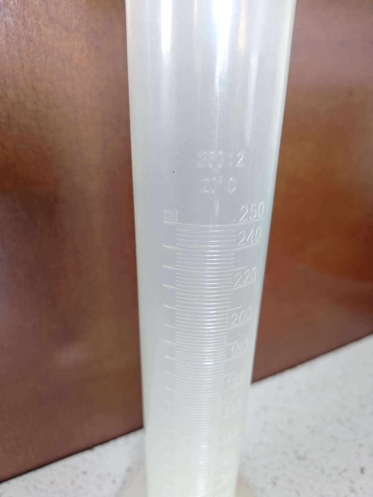 Plastic Graduated Cylinder Measuring Beaker 250ml Polypropylene