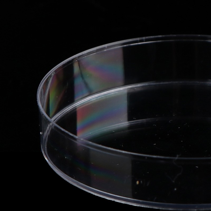 10Pcs/Set Polystyrene Sterile Petri Dishes Bacteria Culture Dish for Laborato-NN