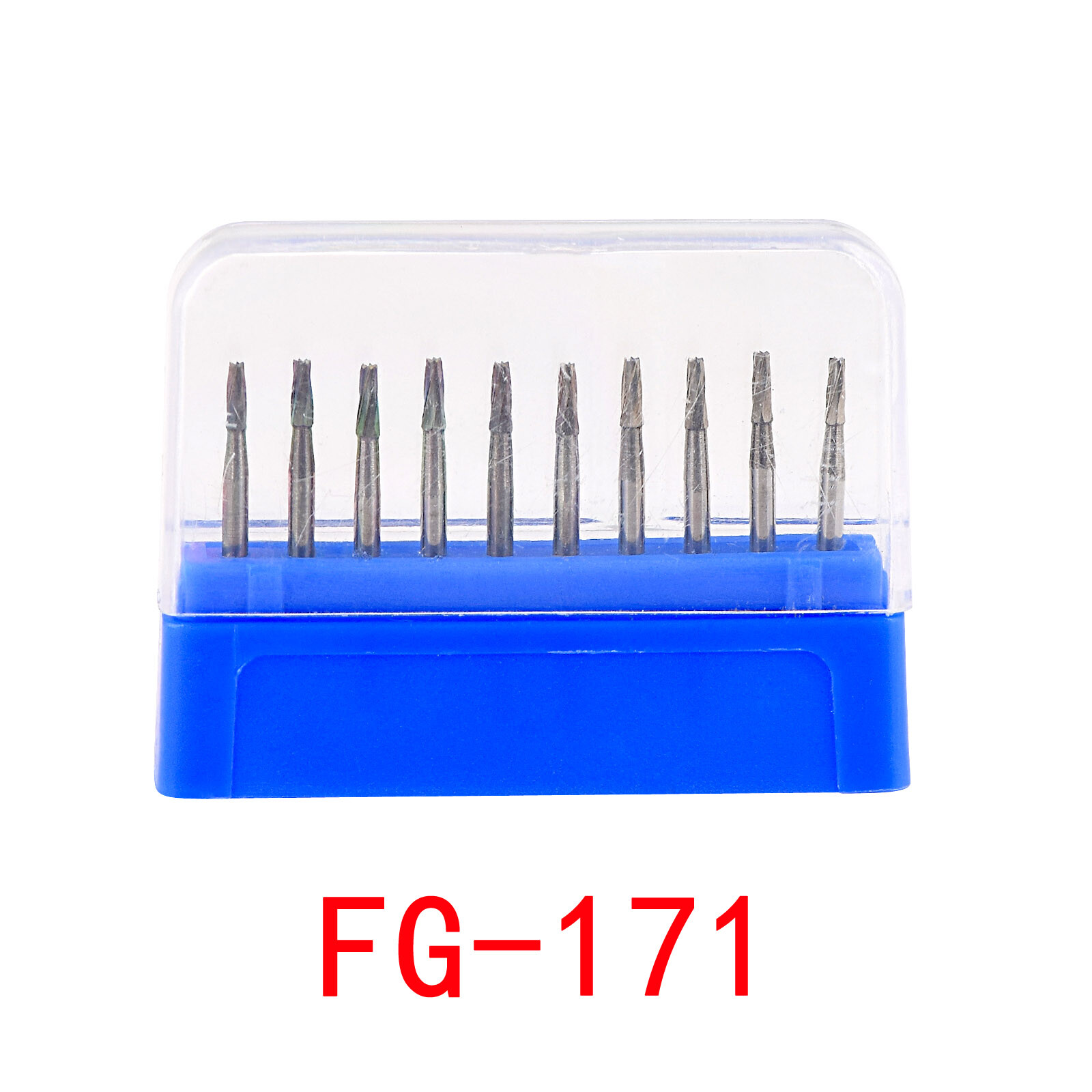 10pcs Dental Carbide Steel Diamond Burs Drill Bur for High Speed Handpiece
