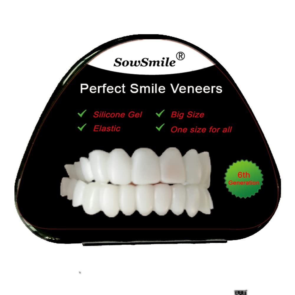 SowSmile Big Size Silicone Gel Snap on Perfect Smile 1 Count (Pack of 1)