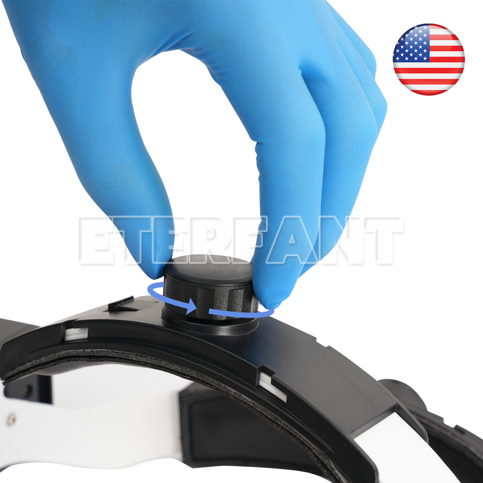 ETERFANT Dental 5W LED Lightweight Silicone Headlig Lamp/3.5X Headband Magnifier
