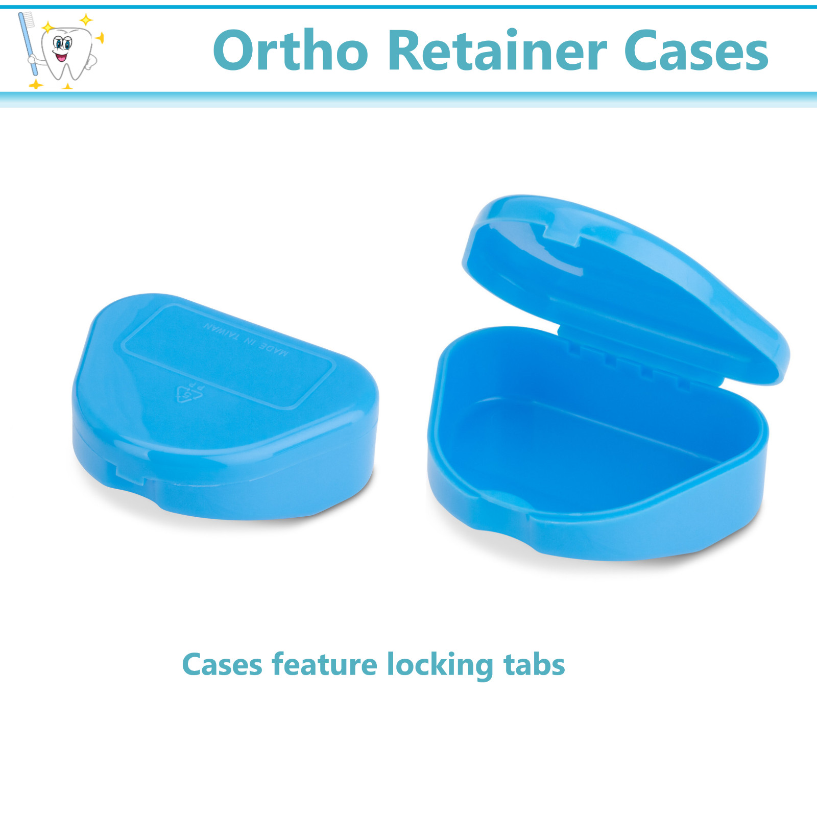 Dental Denture Box Retainer Box Carrier 4W x 2in x 2in Upto 200 Retainers/Case