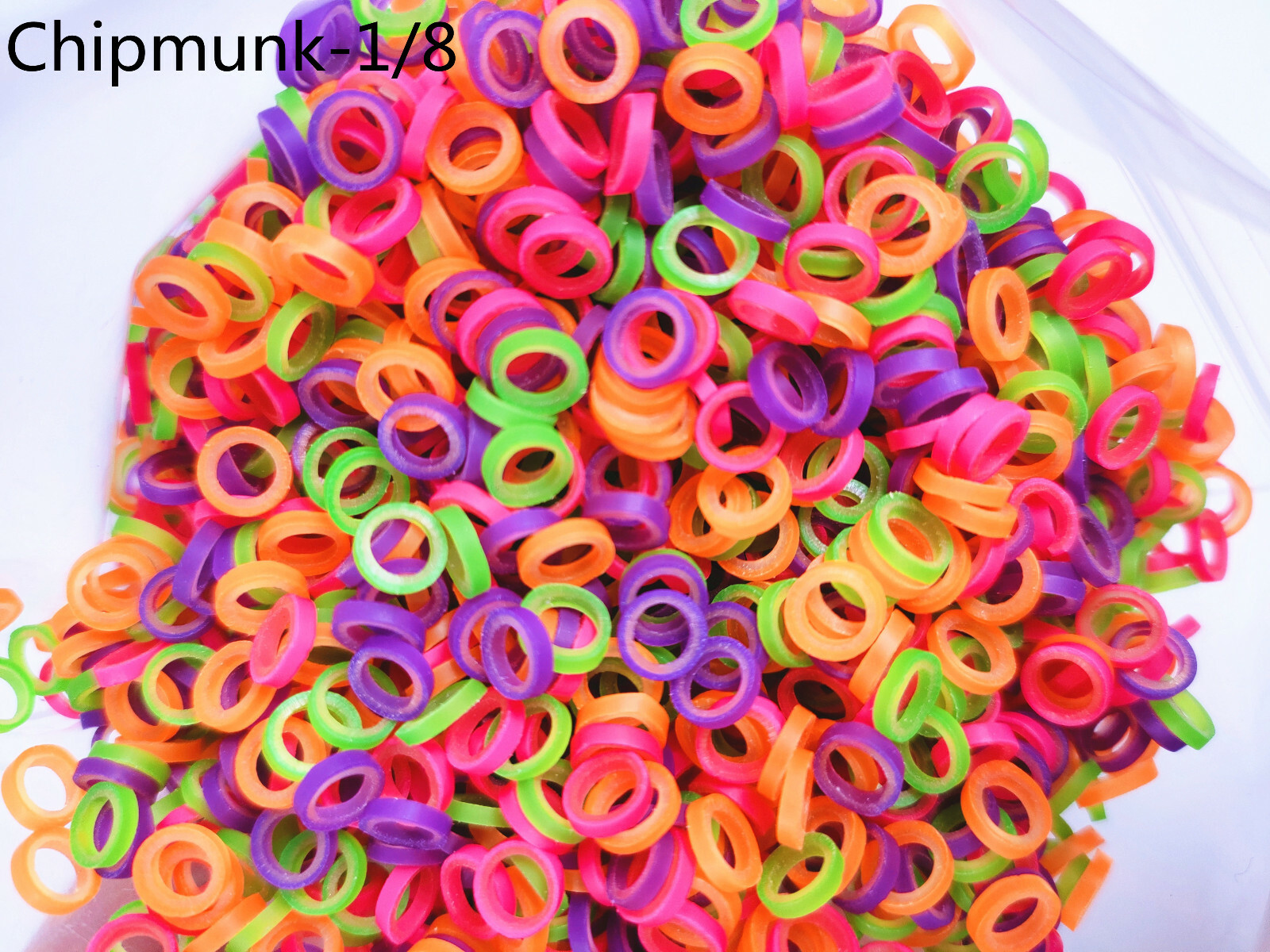 6.5OZ Dental Orthodontic Elastics Rubber Bands Ties Super Elastic Colorful 4Size