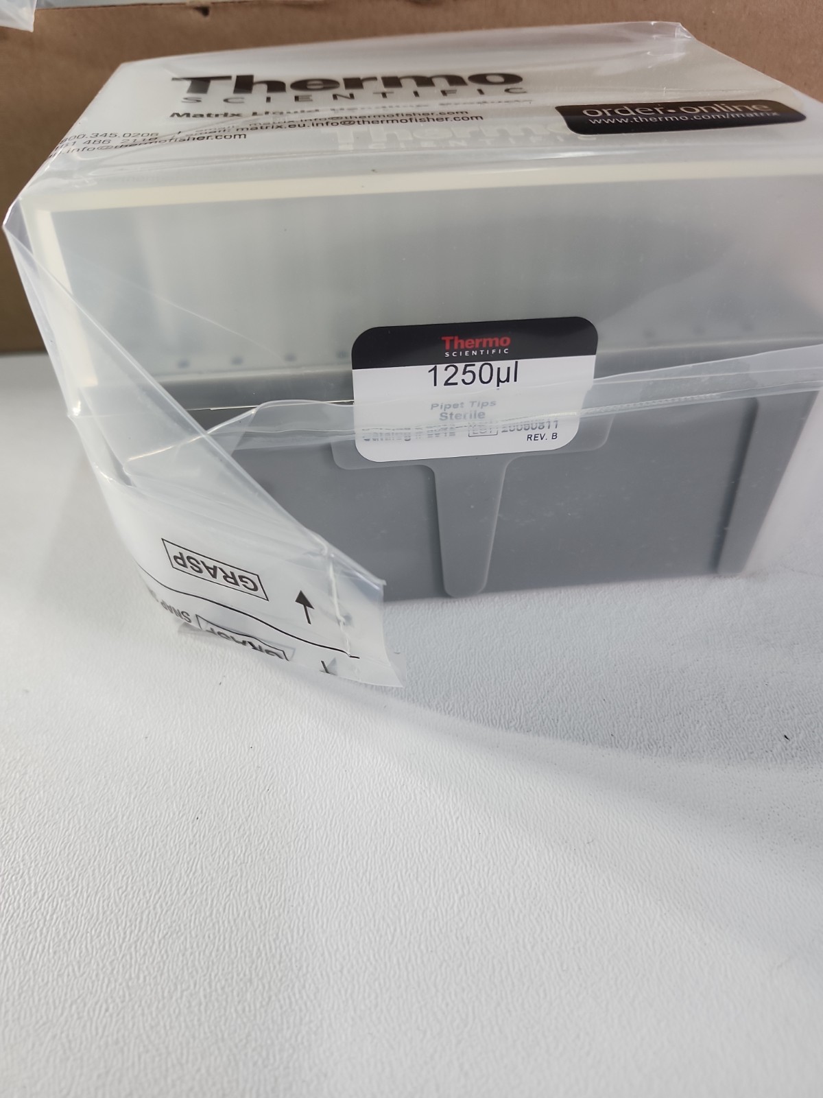 Thermo Scientific 8042 1250µL Pipette Tips Sterile 10 Racks of 96 New