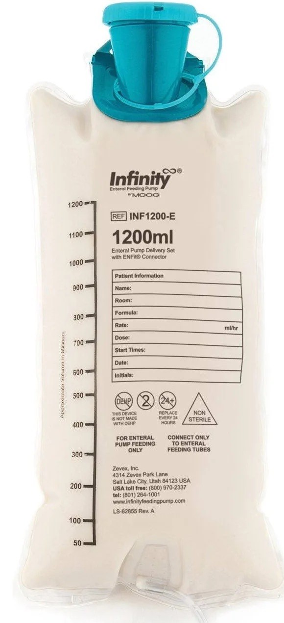 INF 1200-E Infinity 1200 mL Bag Set with ENFit Connector
