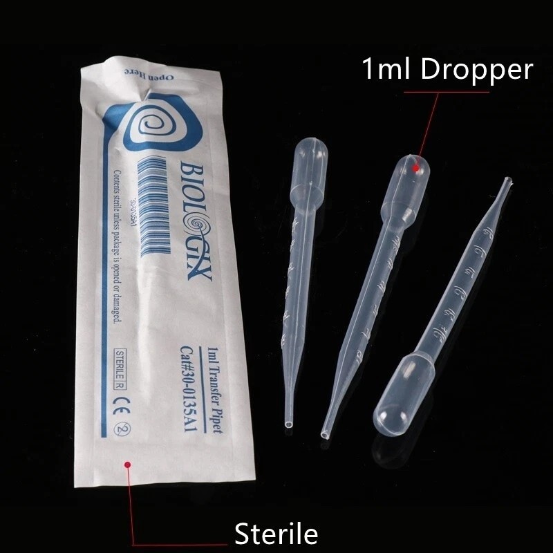 Plastic Transfer Pipette Disposable Pasteur Dropper 0.2/0.5/1/2/3/5/10ml Quality
