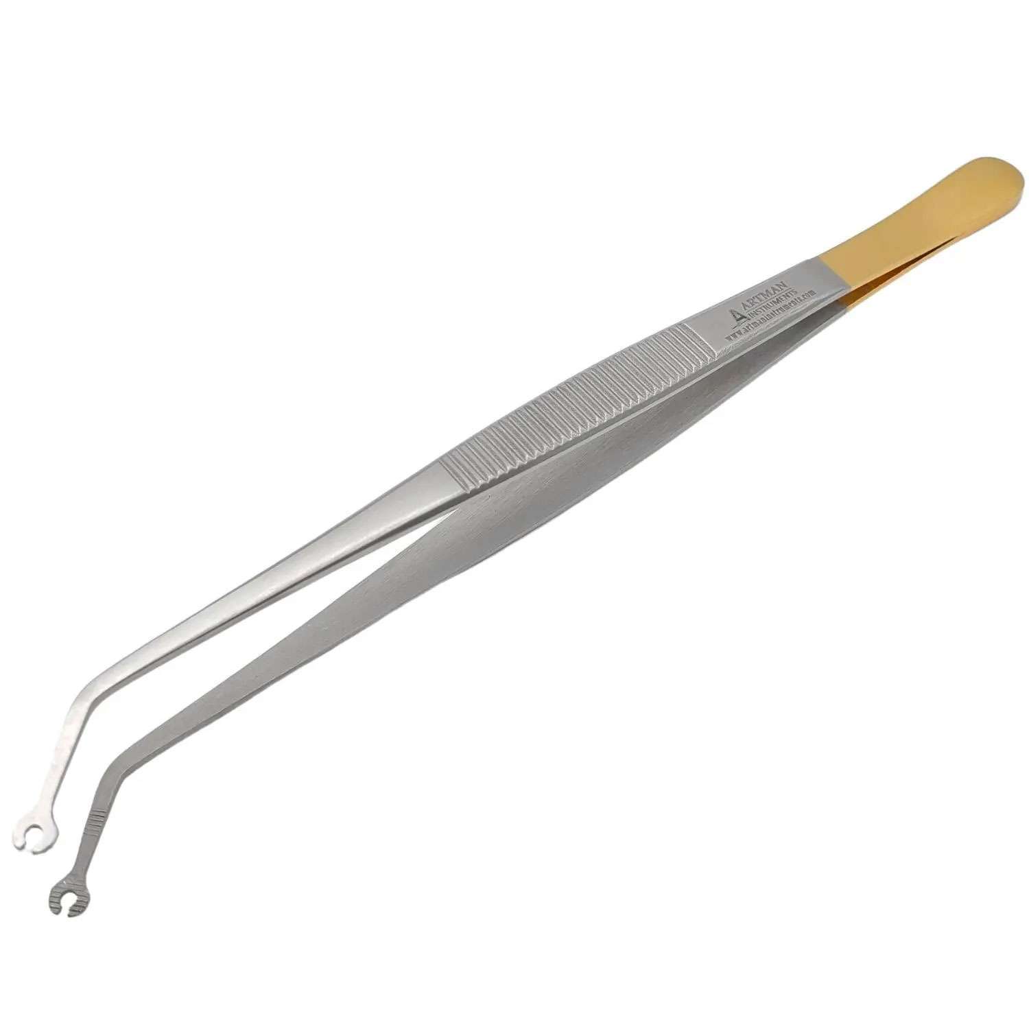 Artman Instruments Corn Suture Tweezers, Curved, 1/Pk