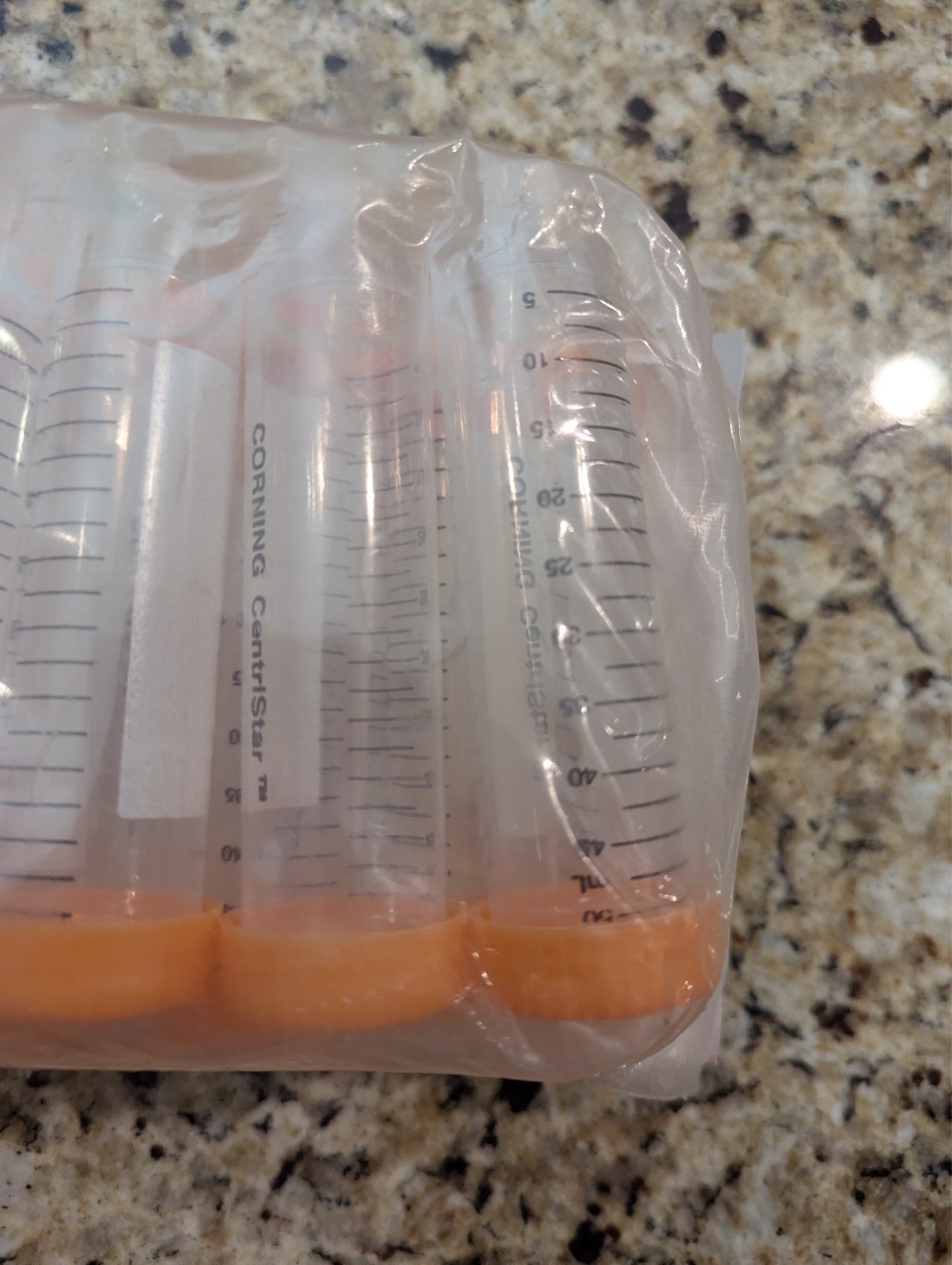 Corning 50ml Self Standing Centrifuge Tube REF 430921 Polypropylene 25 tubes