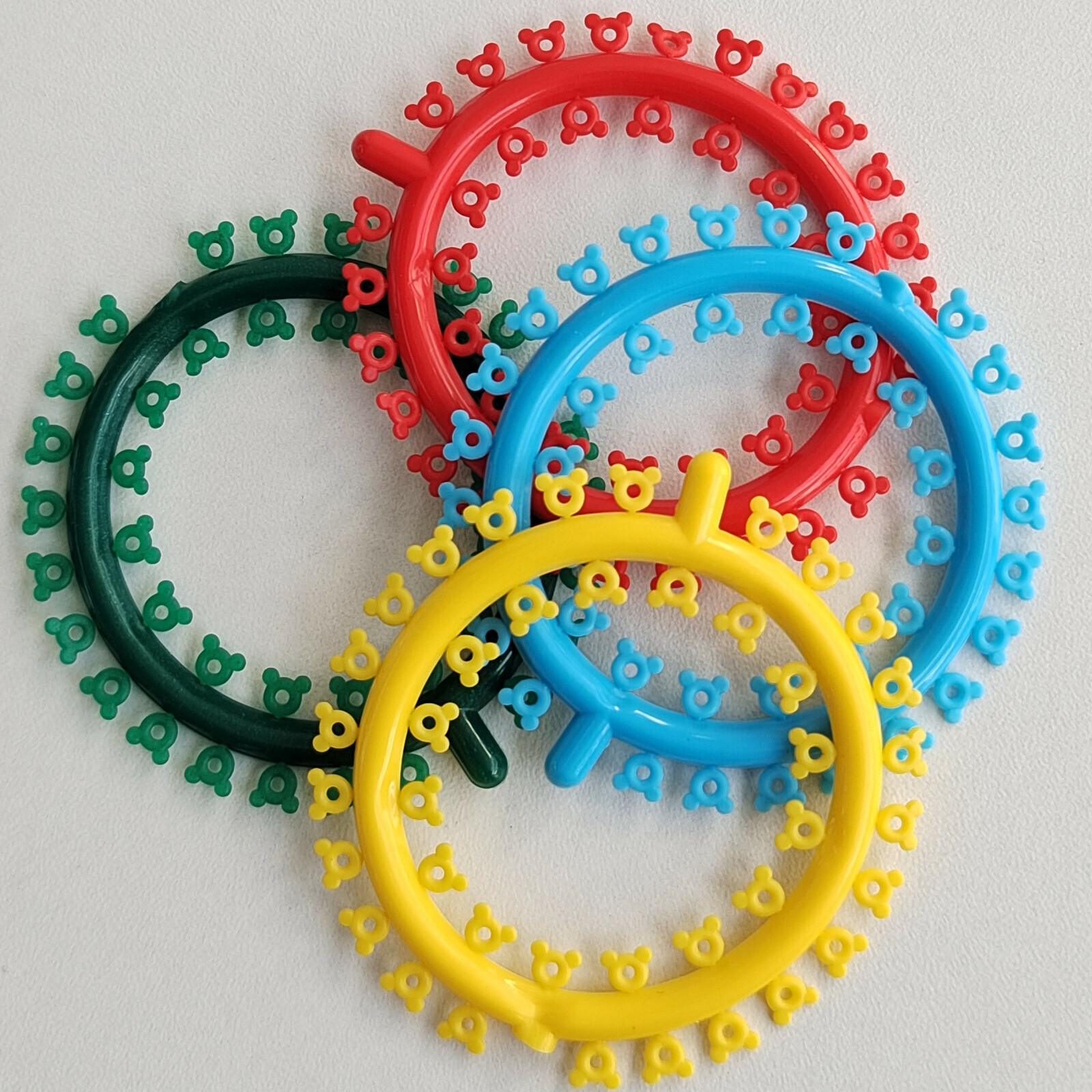 1000Pcs Dental Orthodontic Elastic Rubber Band Multi-Colored Mickey Ligature Tie